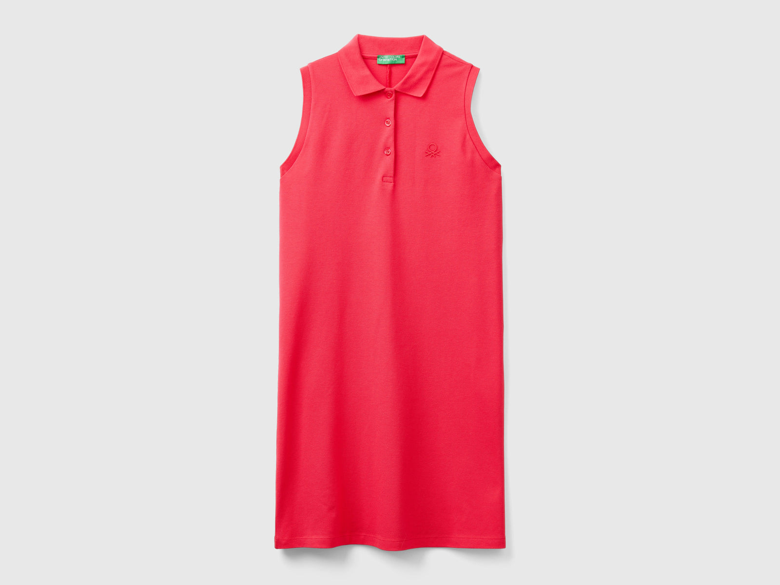 Vestito stile polo da donna fucsia | Benetton Outlet