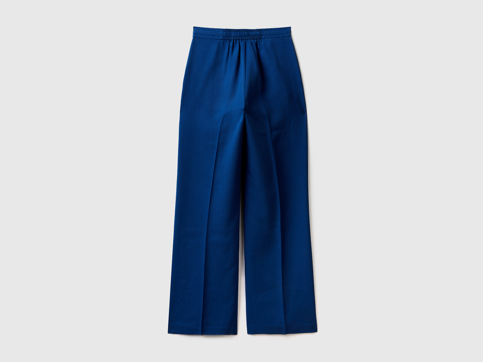 Pantaloni lunghi in lyocell fluido e leggero da donna blu scuro 2 | Benetton Outlet