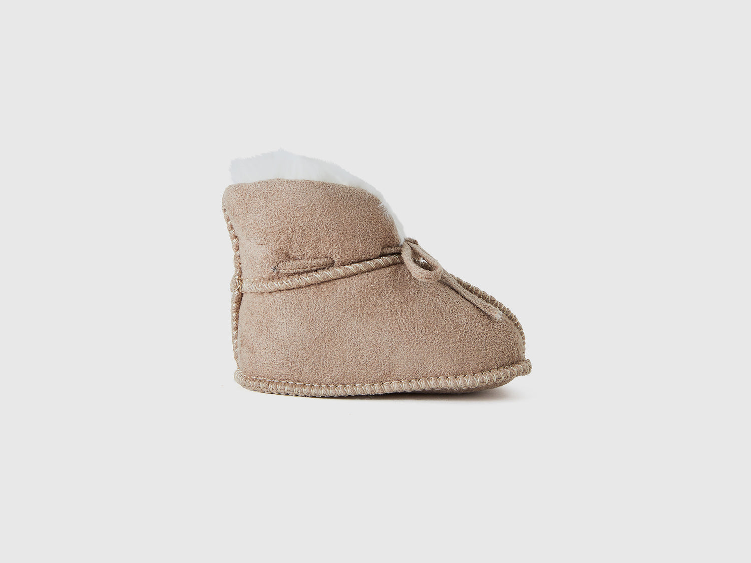 Scarpine effetto scamosciato da neonato beige | Benetton Outlet