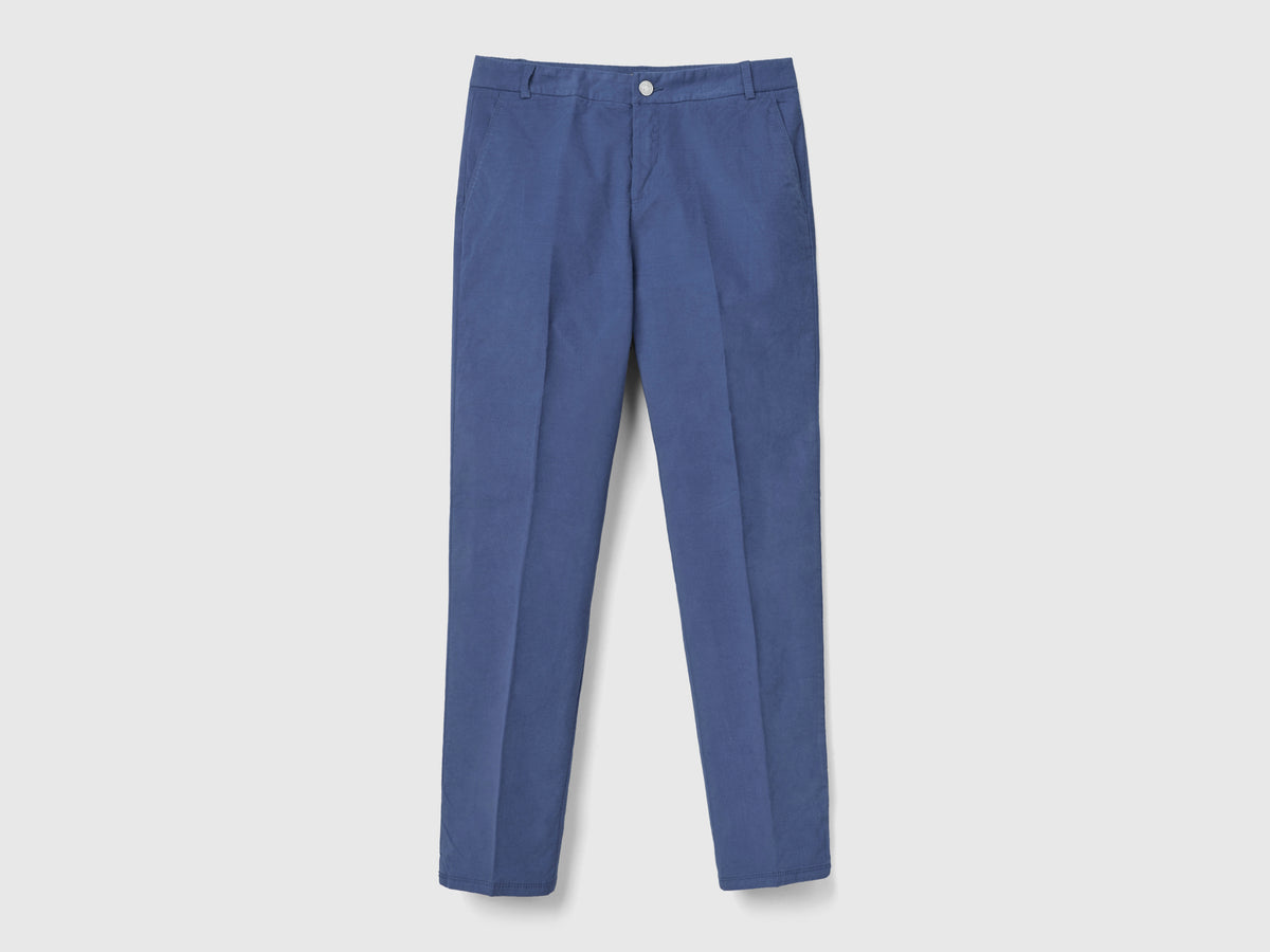 Chino in velluto elasticizzato