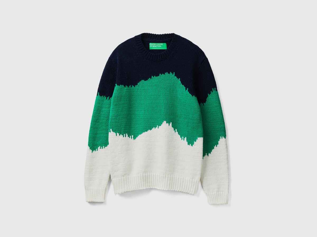 Maglione color block