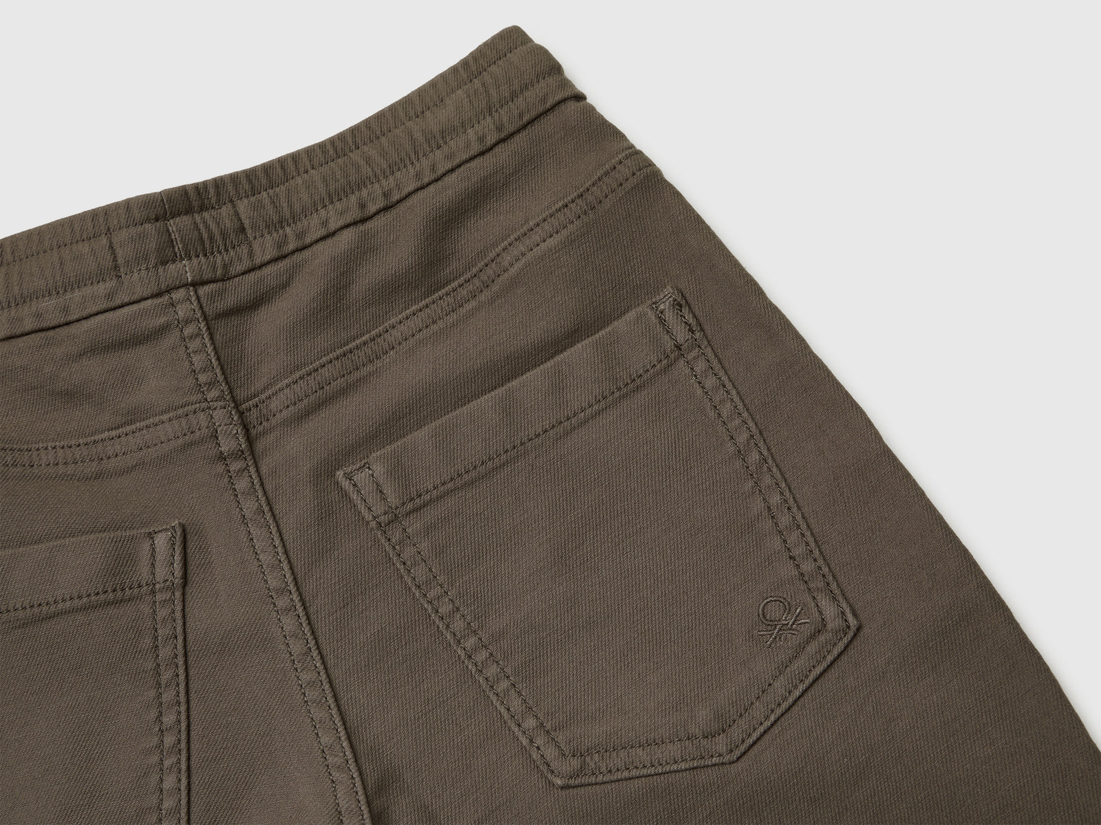 Joggers in misto cotone con coulisse da bambino marrone 3 | Benetton Outlet
