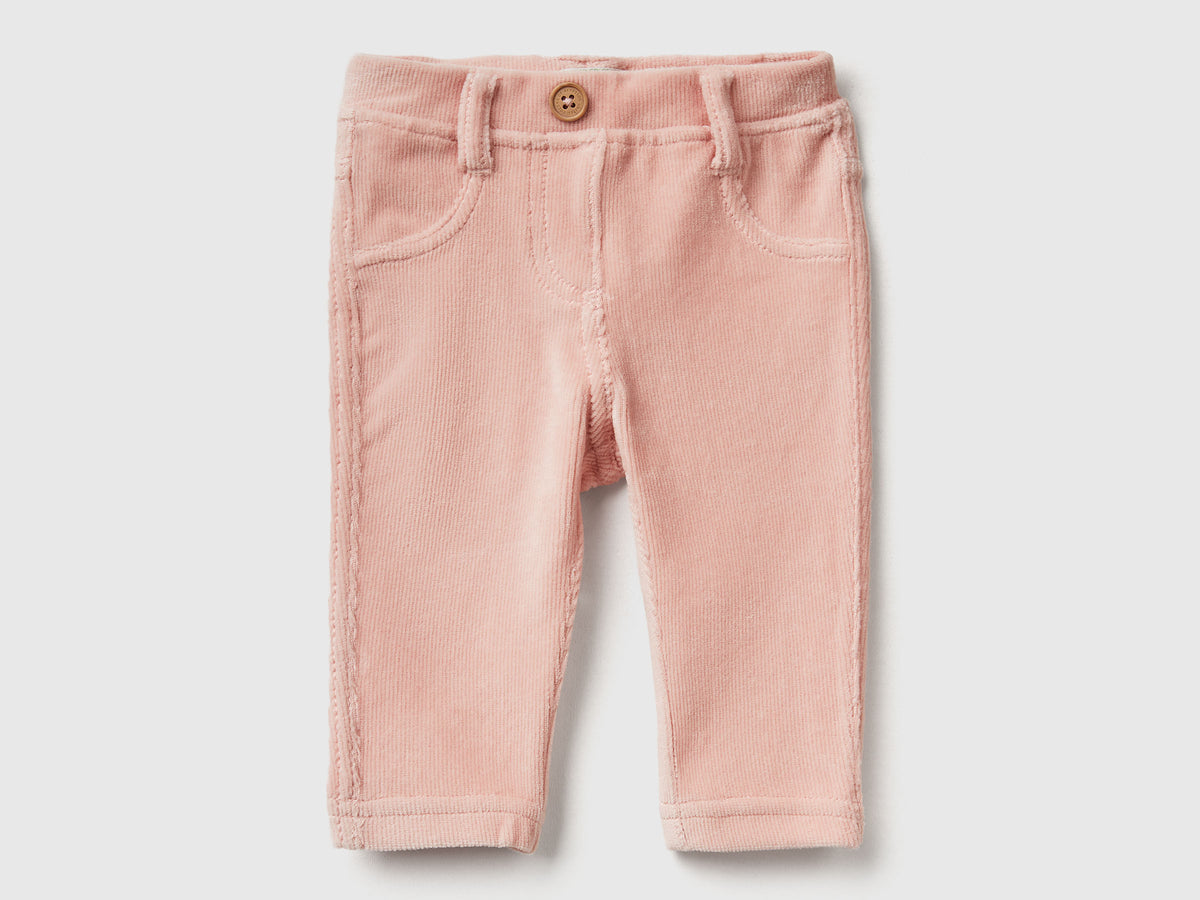 Pantaloni in ciniglia stretch