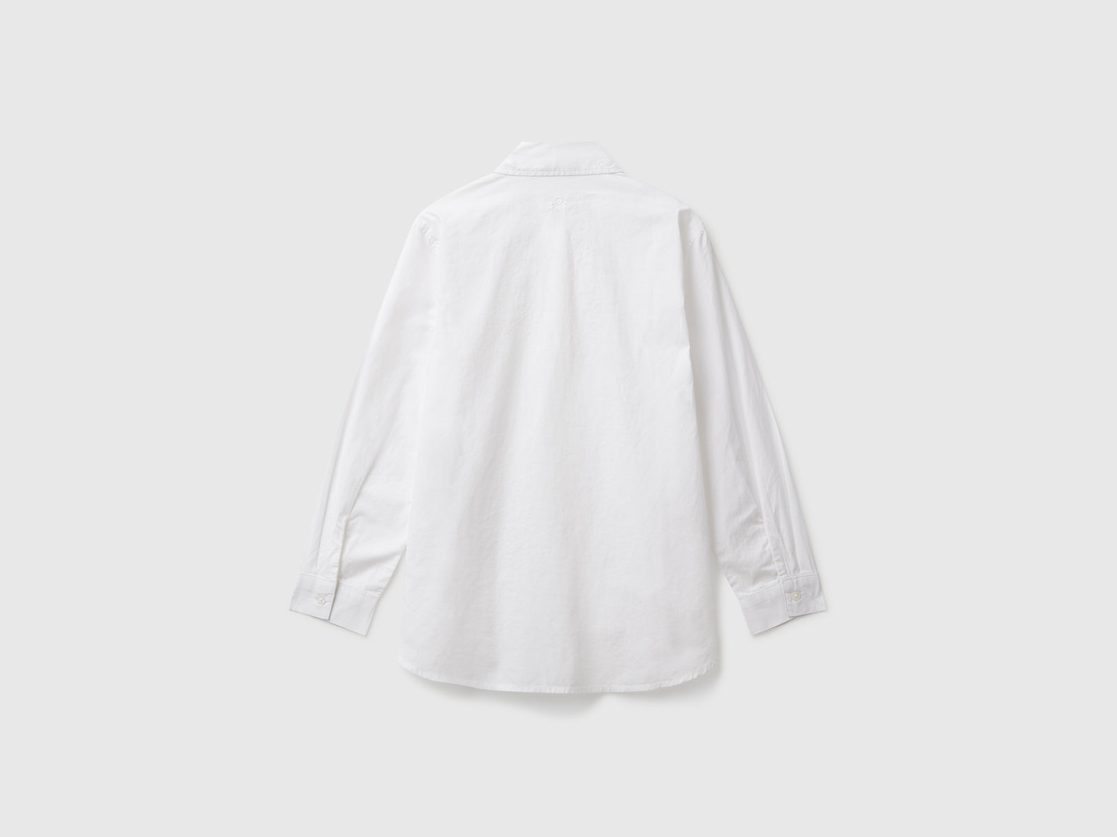 Camicia over fit da bambina bianco 2 | Benetton Outlet