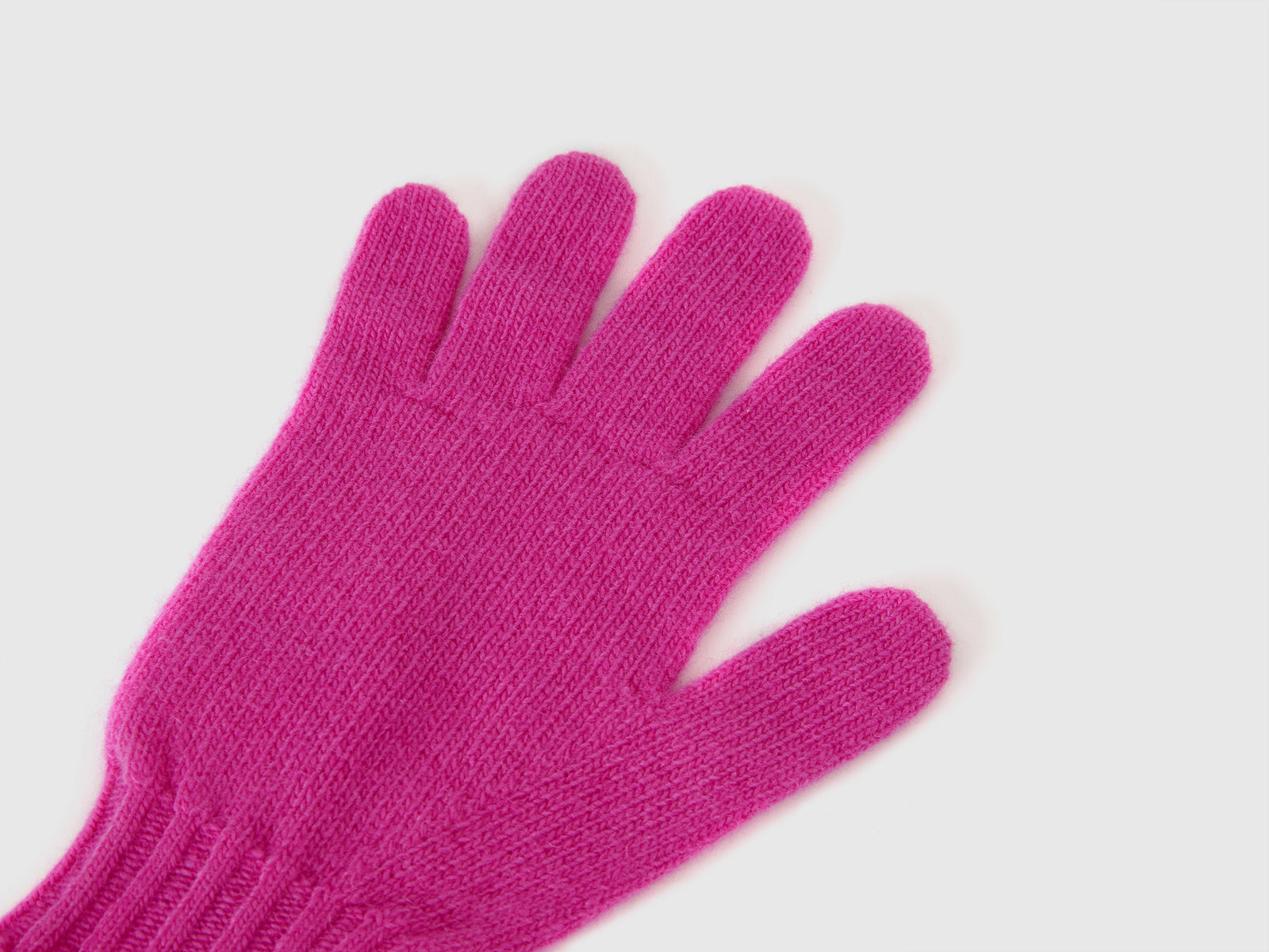 Wool blend gloves da bambino fucsia 2 | Benetton Outlet