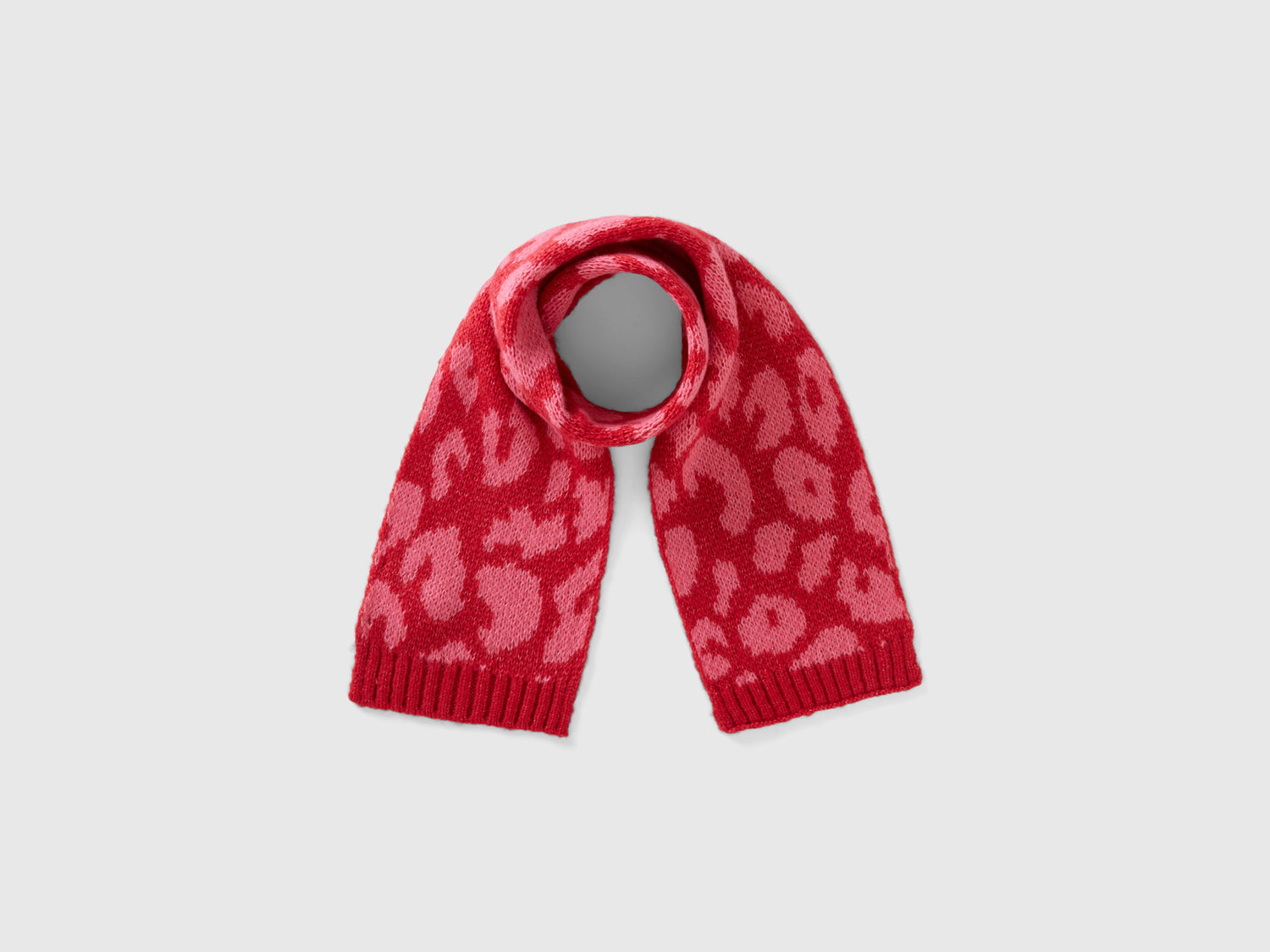 Sciarpa animalier in misto lana da bimba multi-color | Benetton Outlet