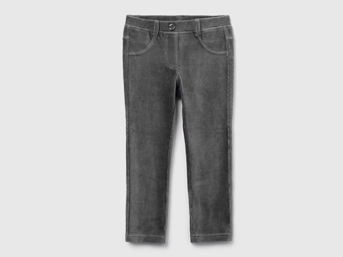Pantaloni in ciniglia a costine