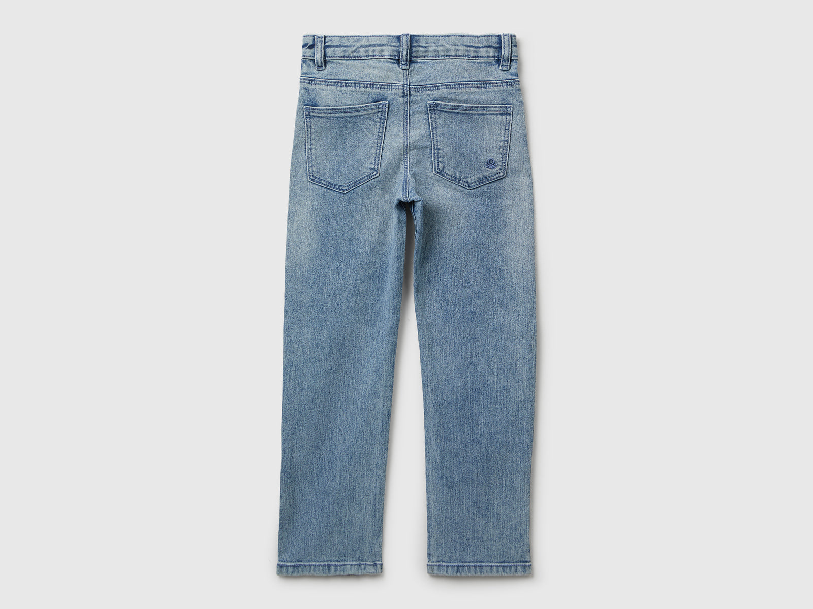 Jeans slim fit da bambina azzurro 2 | Benetton Outlet