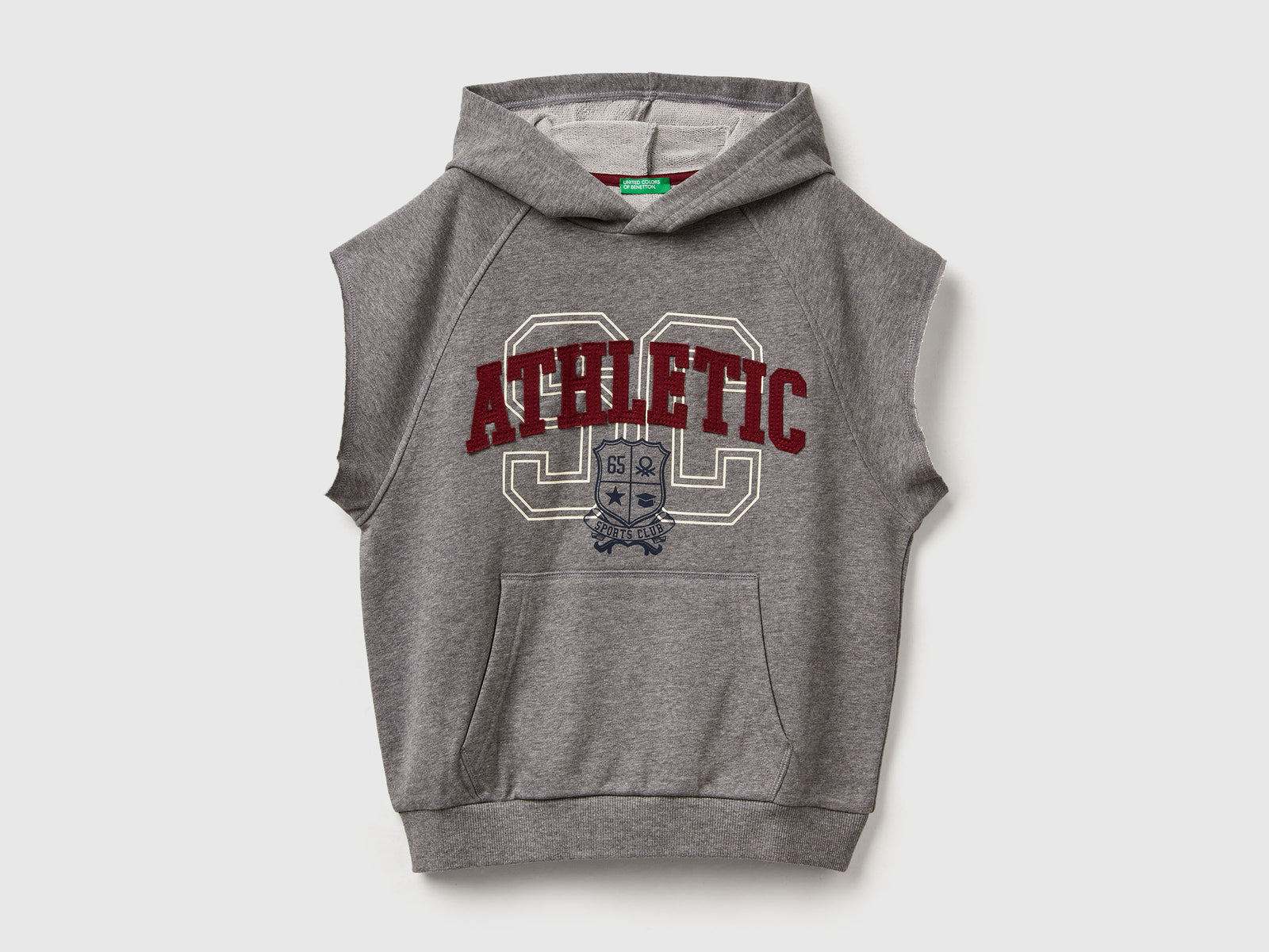 Gilet in felpa da bambino grigio scuro | Benetton Outlet