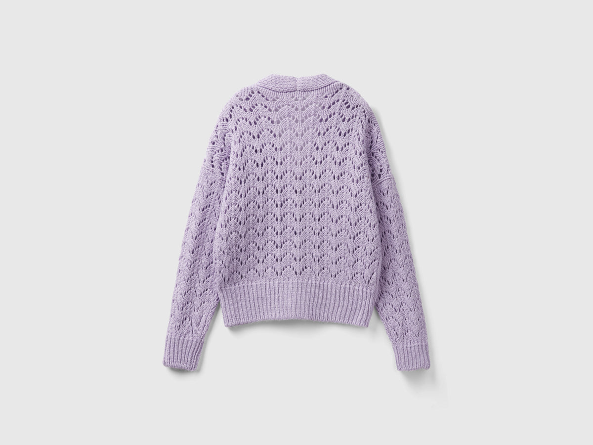 Cardigan effetto uncinetto
