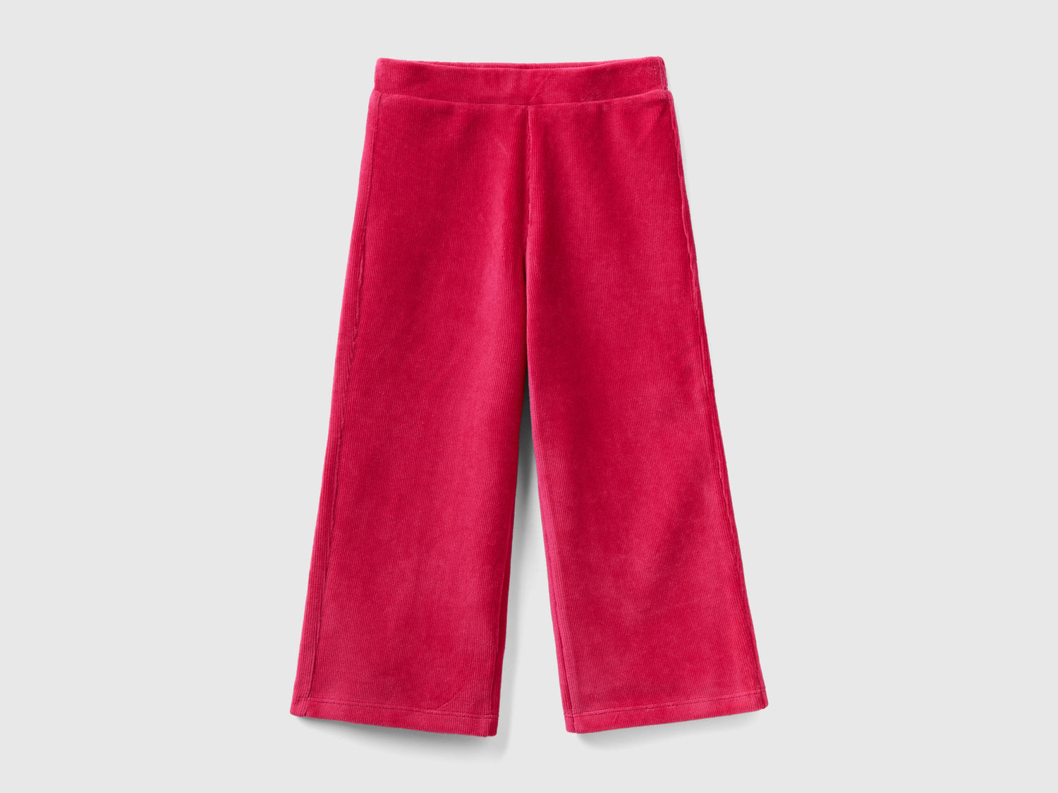 Pantaloni ampi in ciniglia da bimba ciclamino | Benetton Outlet
