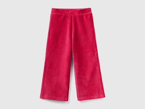 Pantaloni ampi in ciniglia