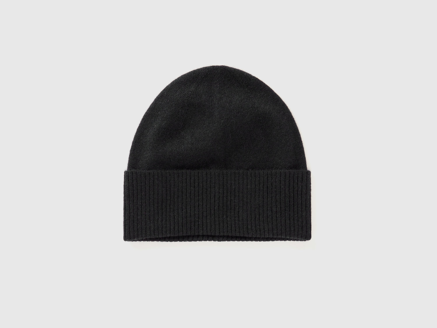 Berretto in puro cashmere da donna nero | Benetton Outlet