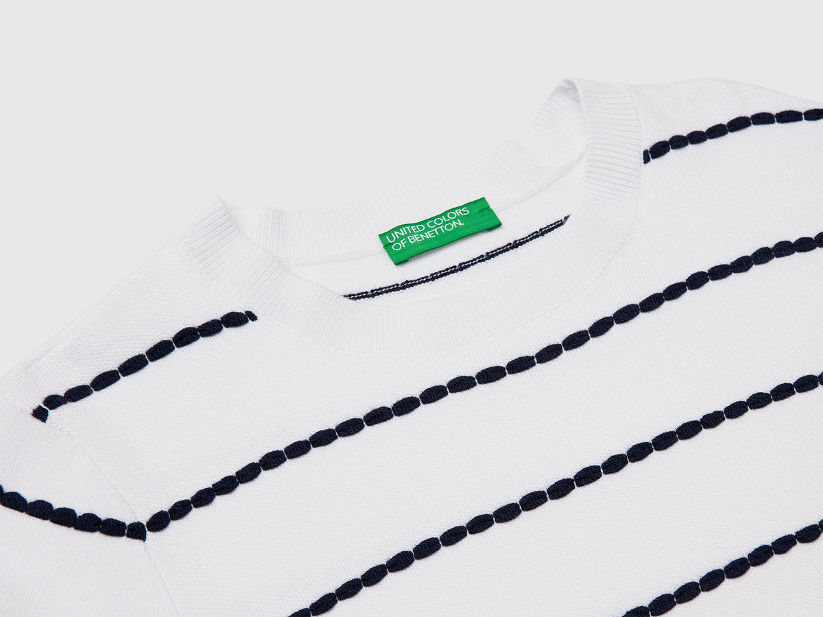 Maglia jacquard in misto viscosa