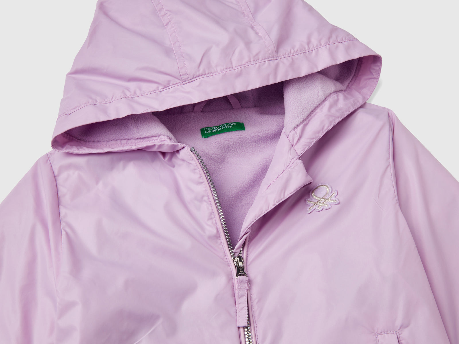 Giacca leggera "Rain Defender" da bimba lilla 3 | Benetton Outlet
