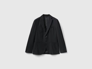 Blazer regular fit in misto viscosa