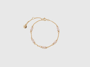 Bracciale con loghi rosa chiaro