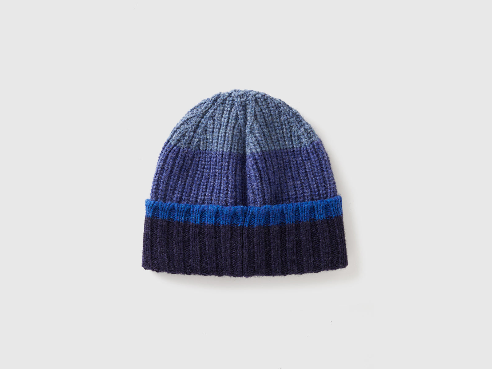 Cappello a righe in pura lana Shetland da uomo multi-color 2 | Benetton Outlet