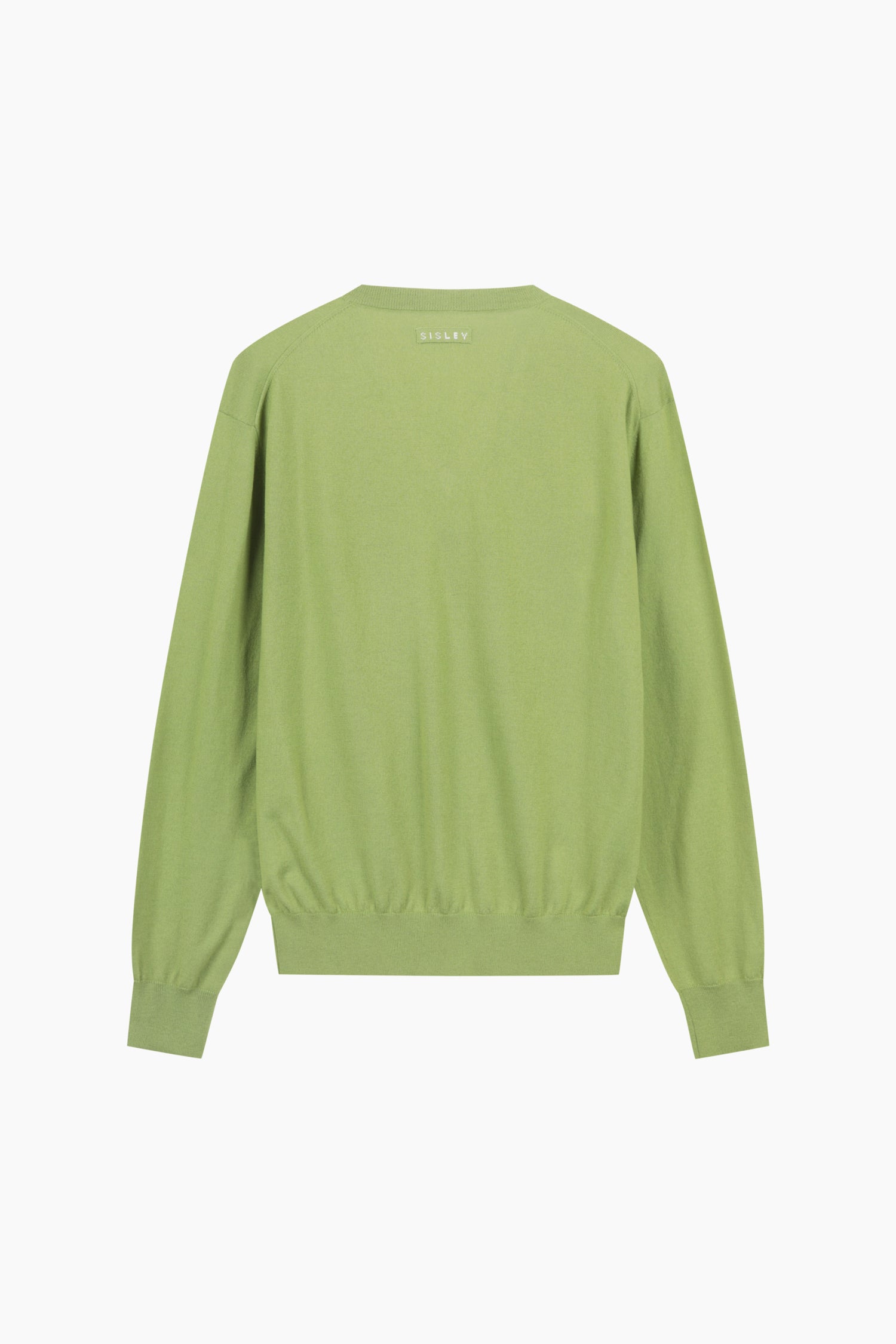 Maglia 100% lana con scollo a V da donna lime 2 | Sisley Outlet