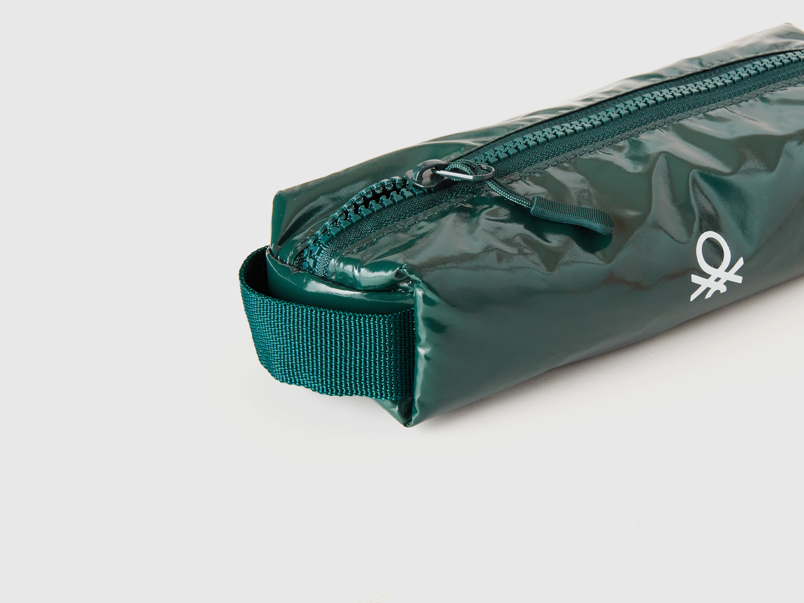 Pencil case with logo da uomo verde scuro 3 | Multimarchio Outlet