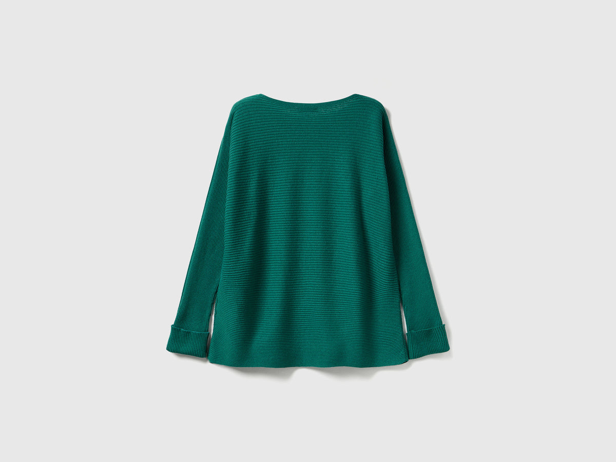 Maglia con scollo a barchetta