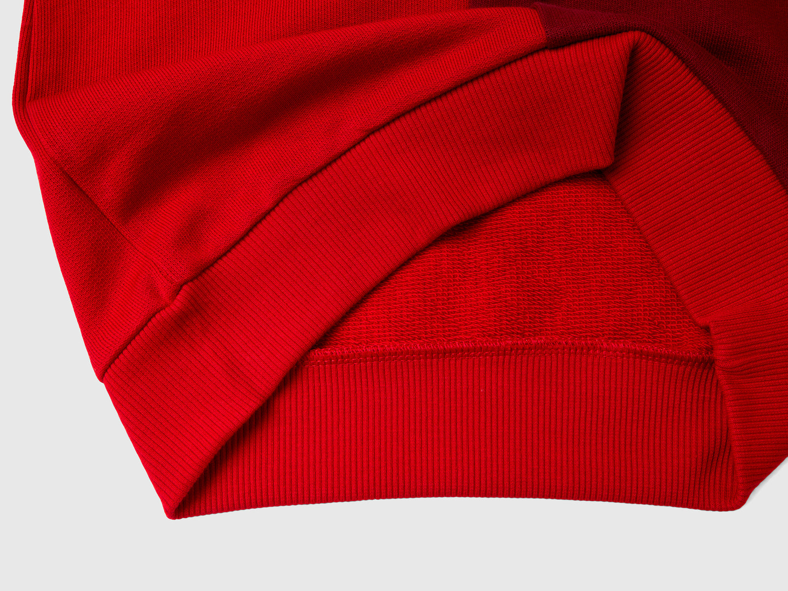 Felpa con maxi quadri da bimbo rosso 3 | Benetton Outlet