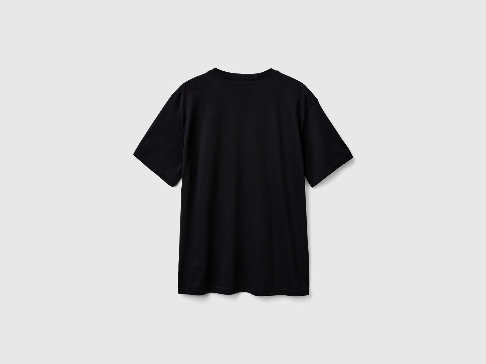 T-shirt con stampa fotografica da uomo nero 2 | Benetton Outlet