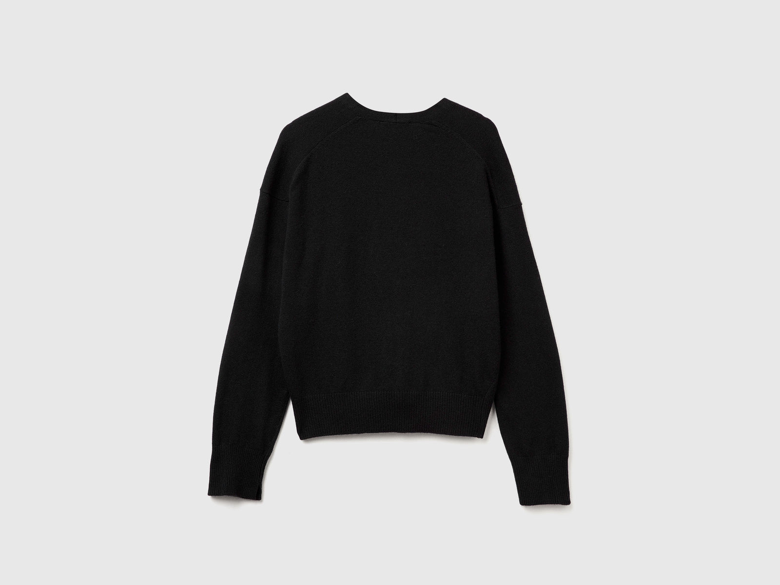 Cardigan in misto cashmere da donna nero 2 | Benetton Outlet