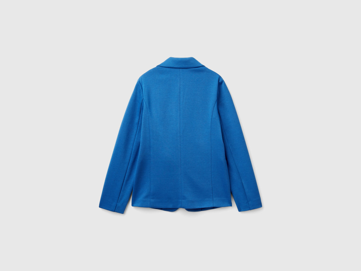 Blazer in misto cotone