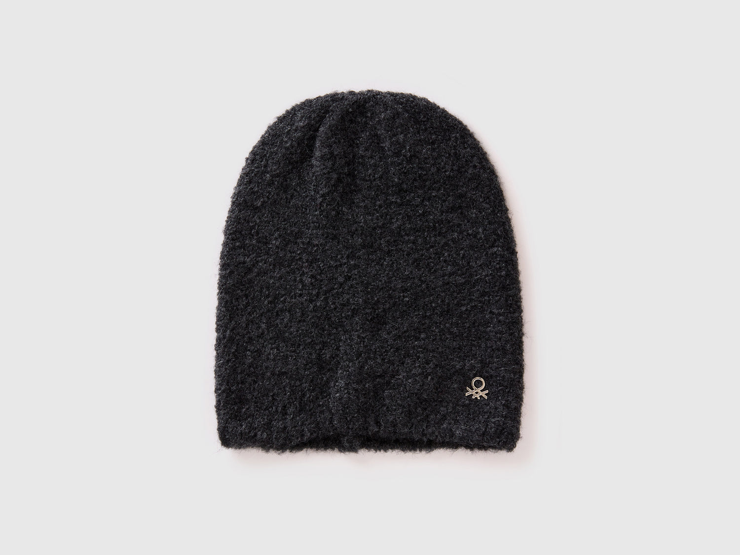 Cappello in misto lana da bambina nero | Benetton Outlet