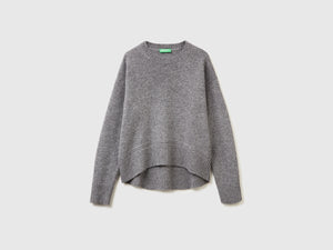 Maglia boxy fit in misto lana
