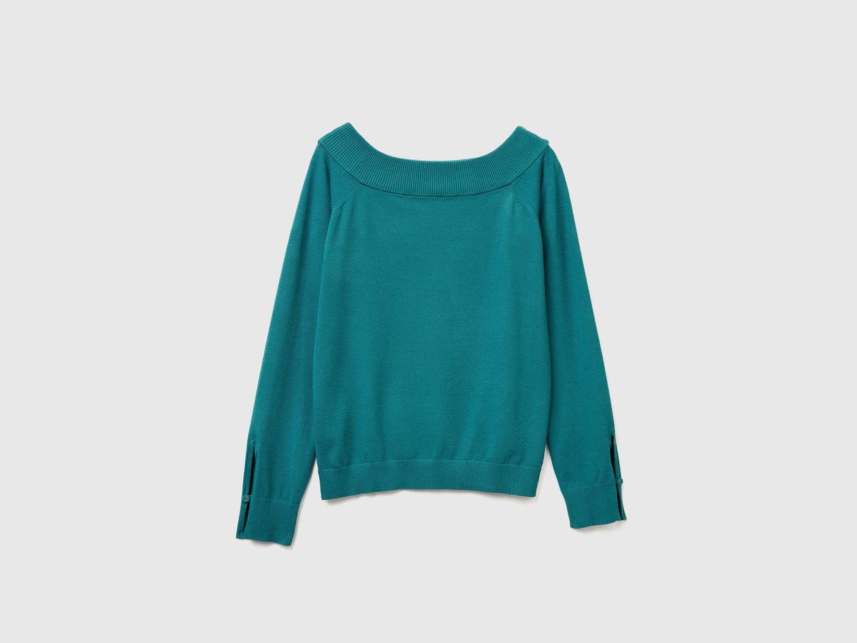 Maglia con scollo bardot