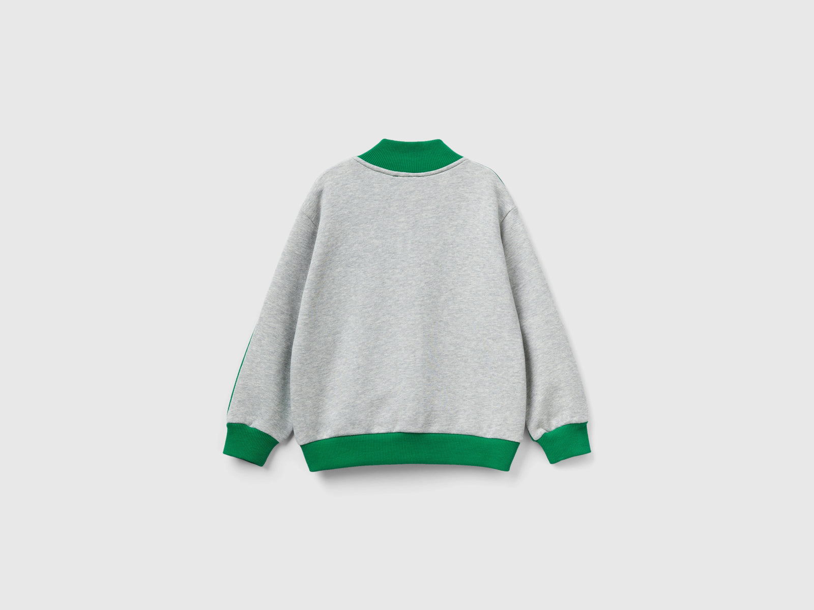 Felpa con zip e stampa da bimbo multi-color 2 | Benetton Outlet