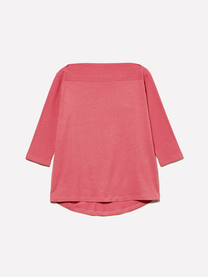 T-shirt con scollo a barca