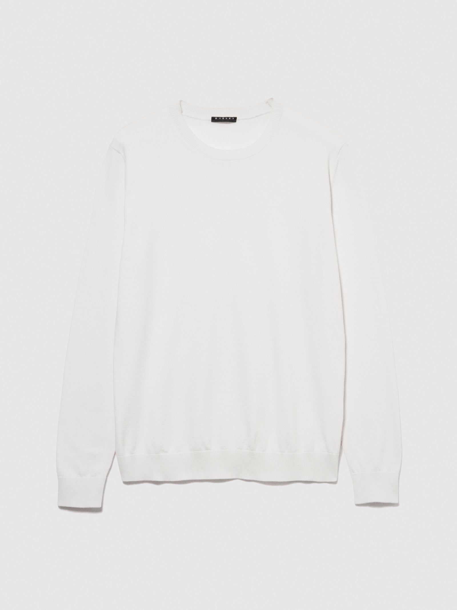 Maglia tinta unita da uomo bianco | Sisley Outlet