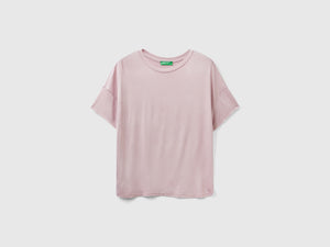 T-shirt in viscosa stretch