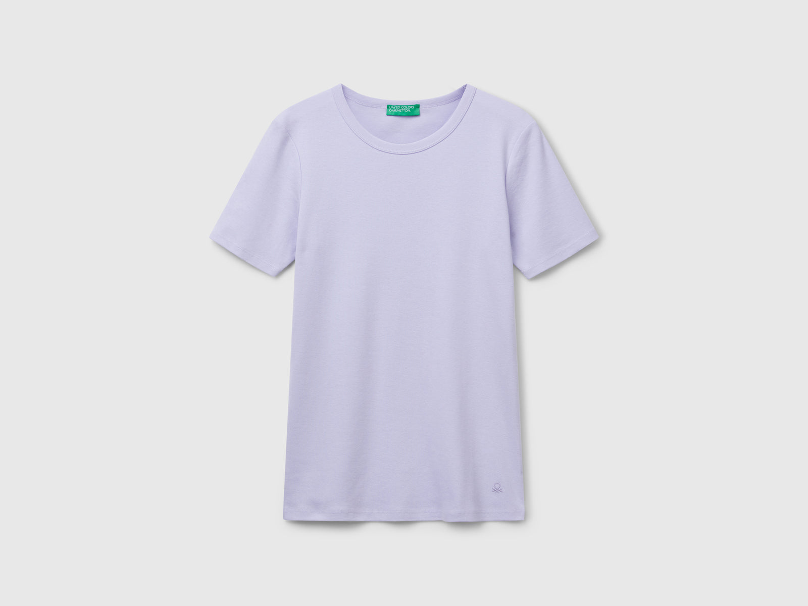 T-shirt regular fit da donna lilla | Benetton Outlet