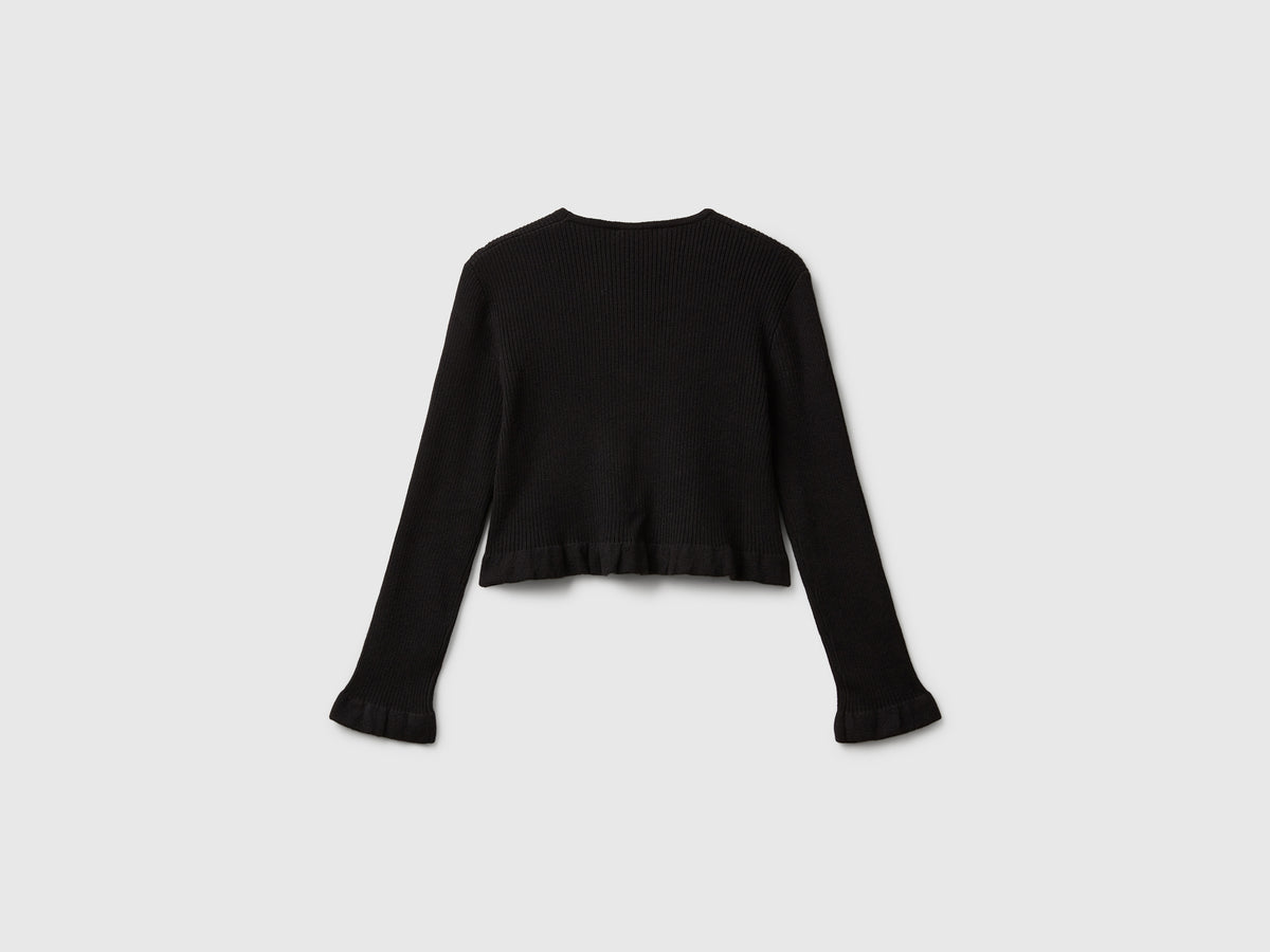 Cardigan con bottoni cuoricino