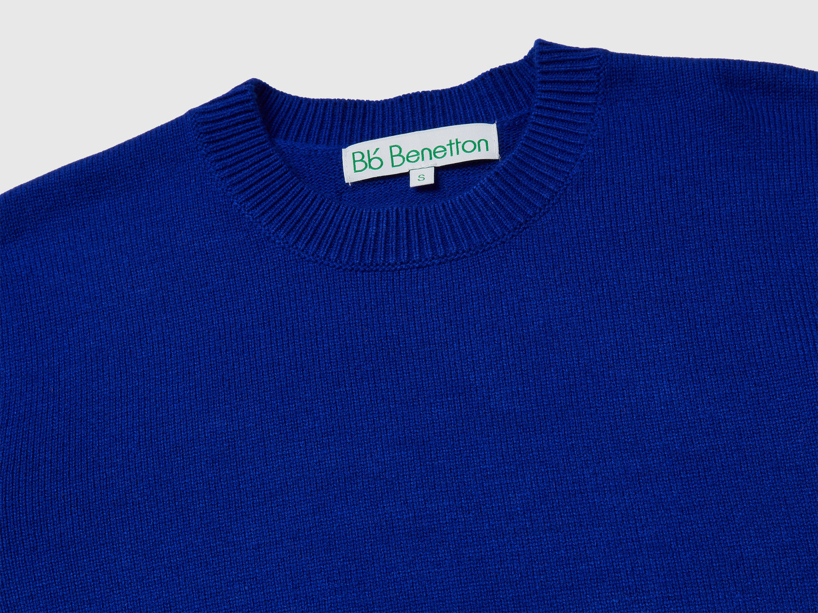 Maglia in misto lana e cashmere da donna bluette 3 | Benetton Outlet