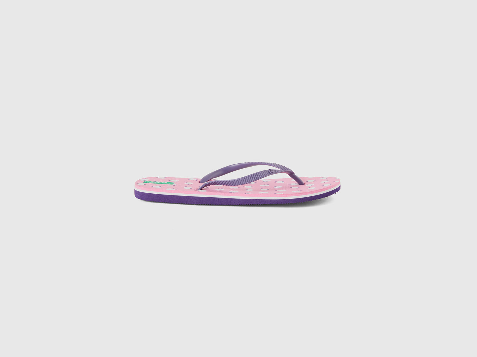 Infradito con pattern mirtilli da uomo rosa | Benetton Outlet