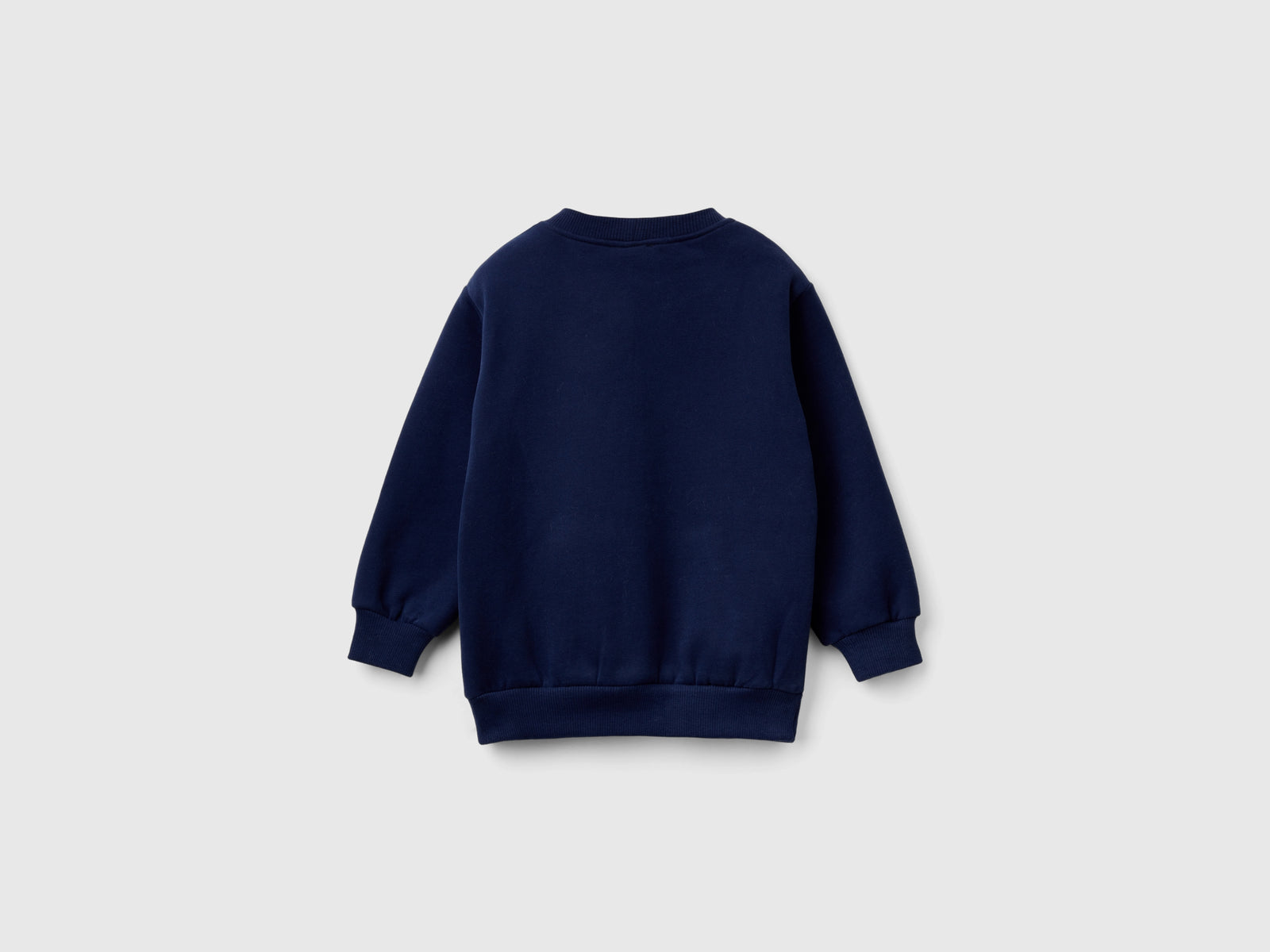 Calda felpa con tasca a marsupio da bimbo blu scuro 2 | Benetton Outlet