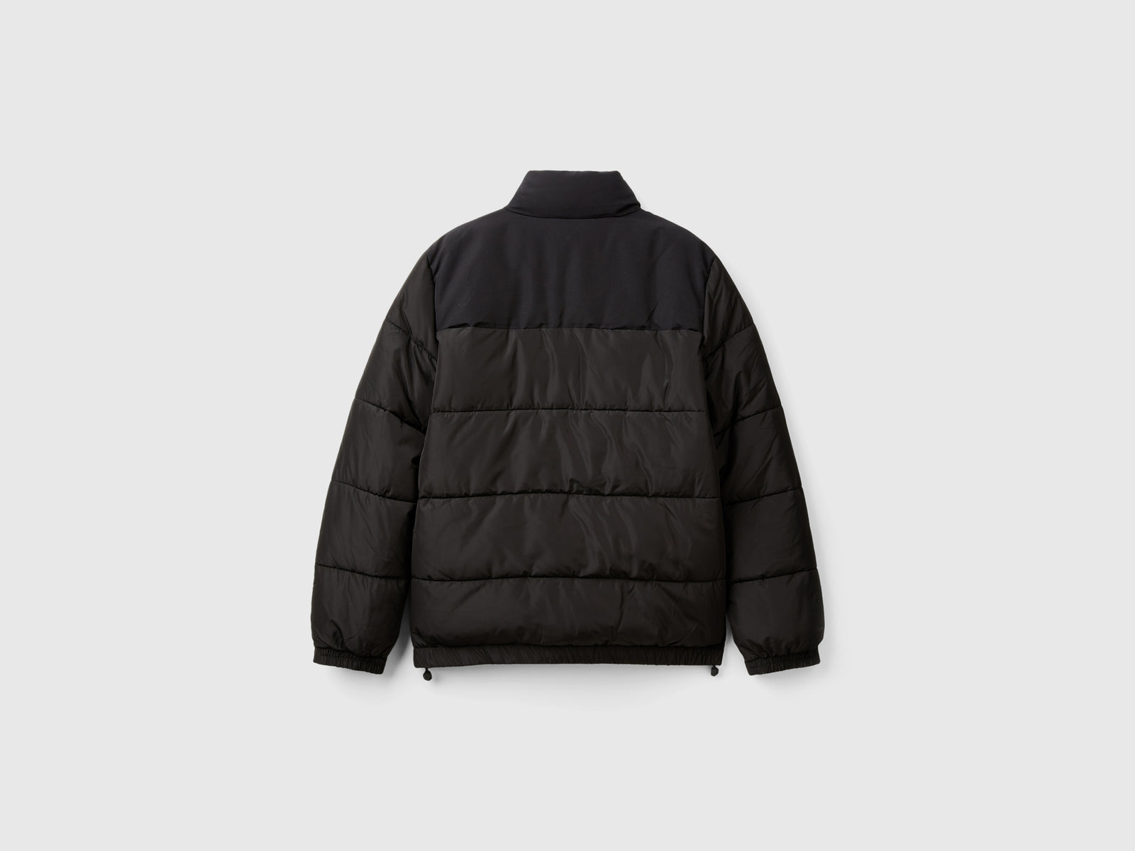 Piumino pesante color block da uomo nero 2 | Benetton Outlet