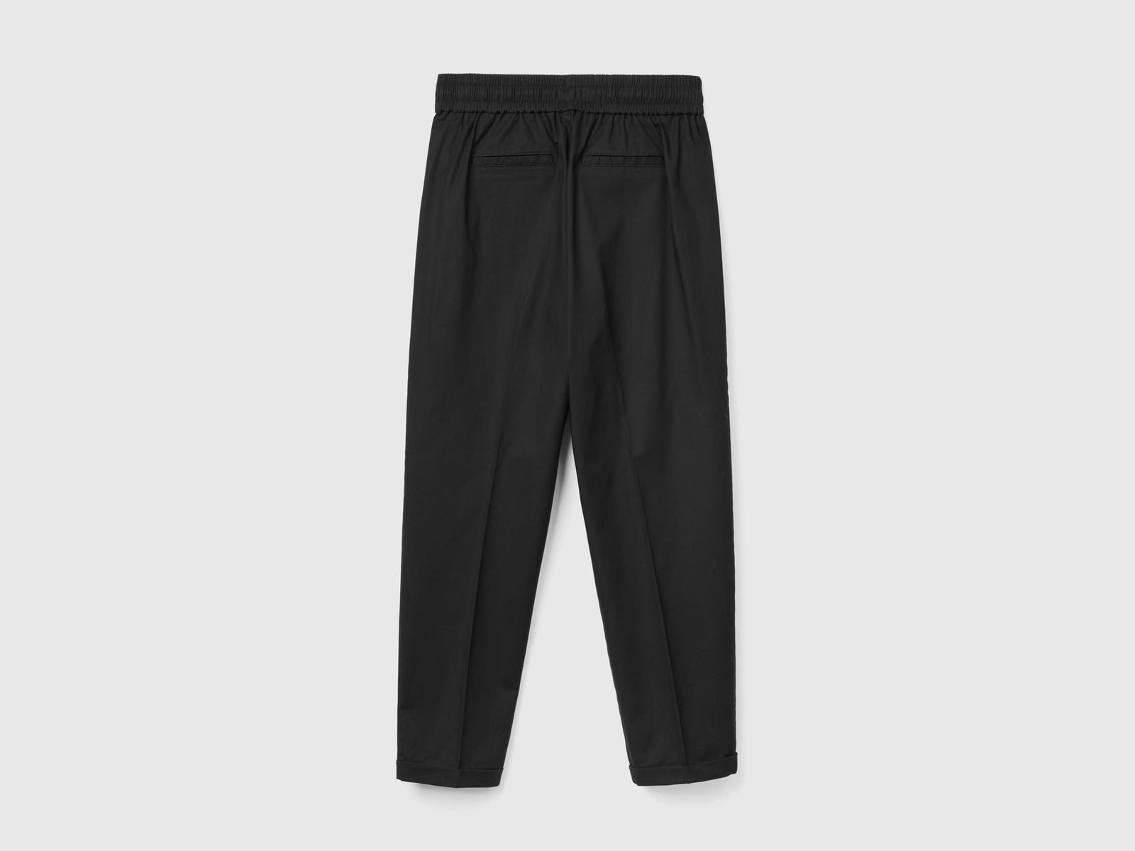 Joggers in cotone elasticizzato da donna nero 2 | Benetton Outlet