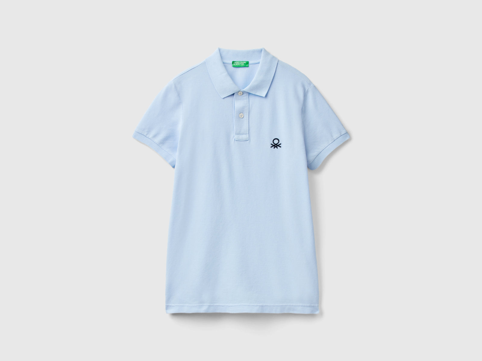 Polo slim fit da uomo celeste | Benetton Outlet