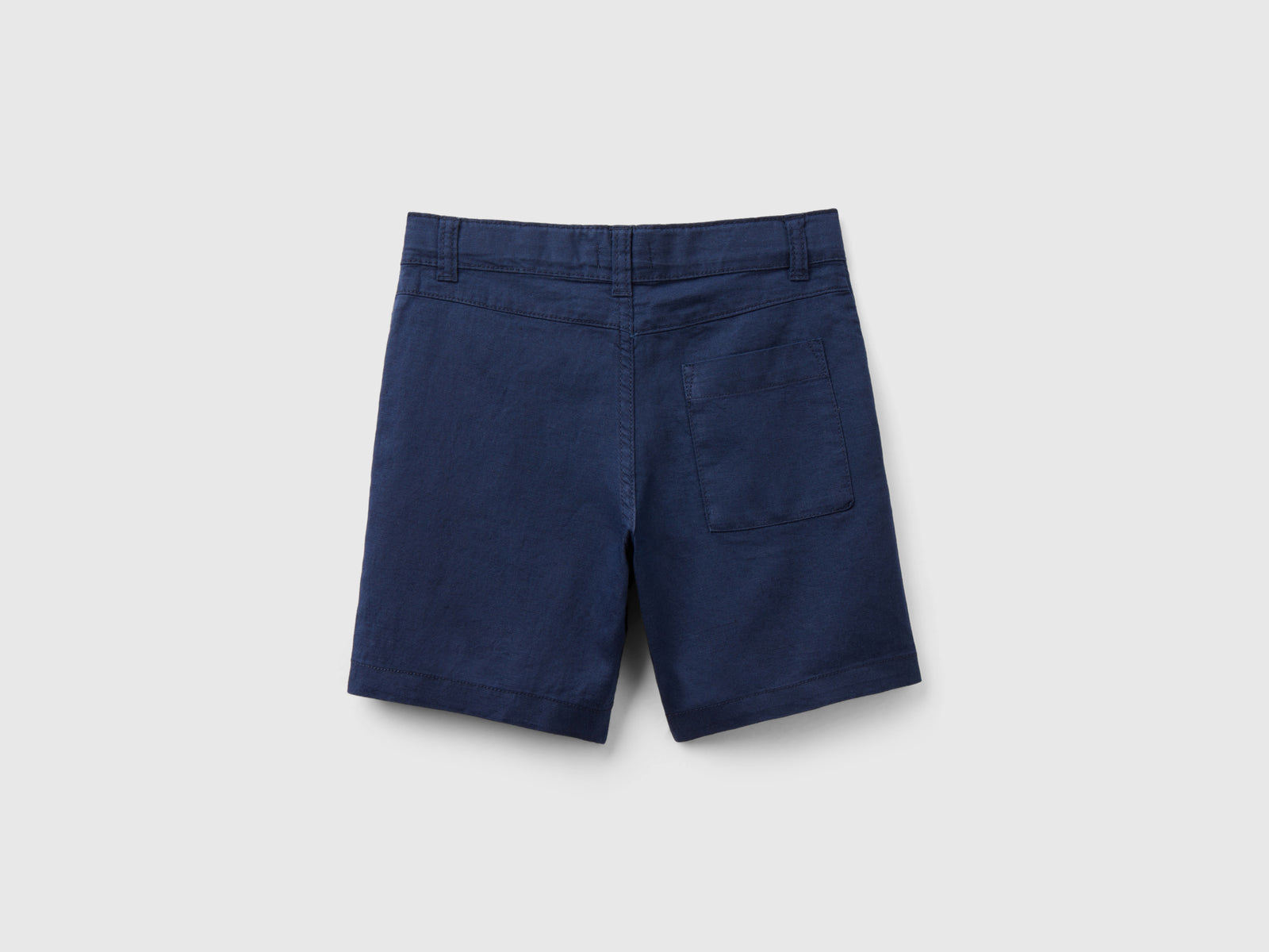 Shorts in misto lino da bimbo blu scuro 2 | Benetton Outlet