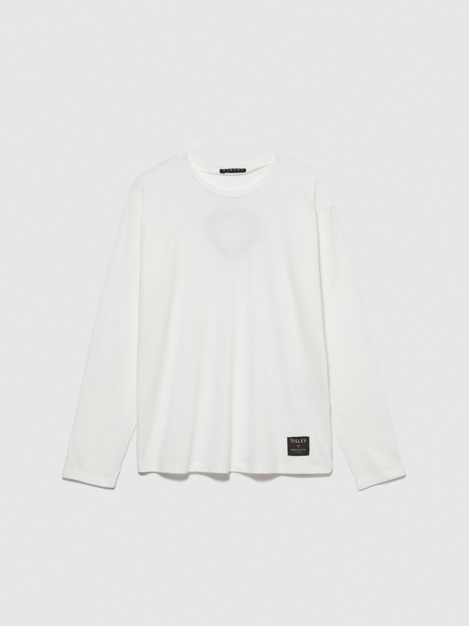 T-shirt con cuore cut-out da bambina bianco | Sisley young Outlet