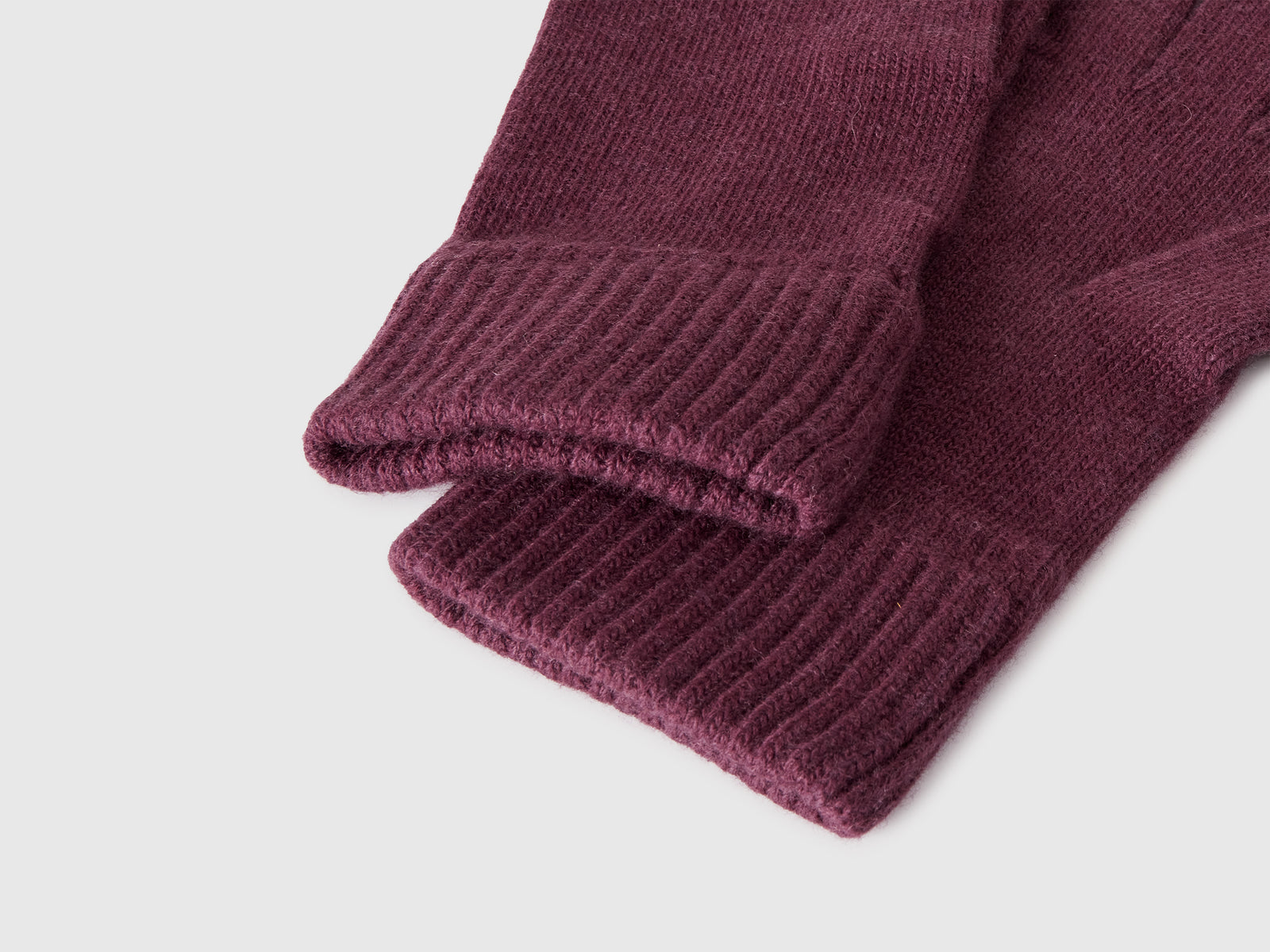 Guanti in pura lana vergine da uomo bordeaux 3 | Benetton Outlet