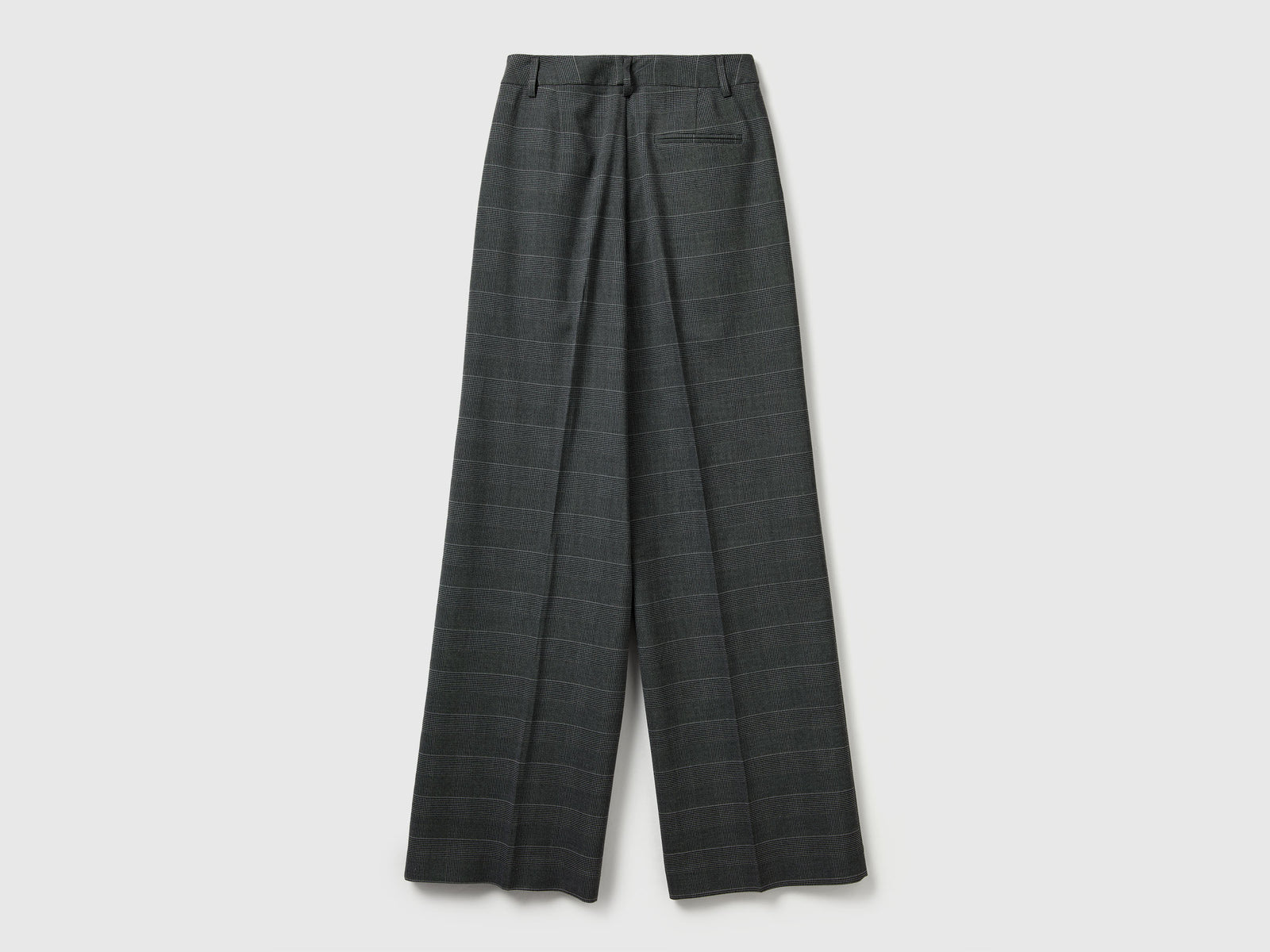 Pantaloni ampi pied de poule da donna grigio 2 | Benetton Outlet