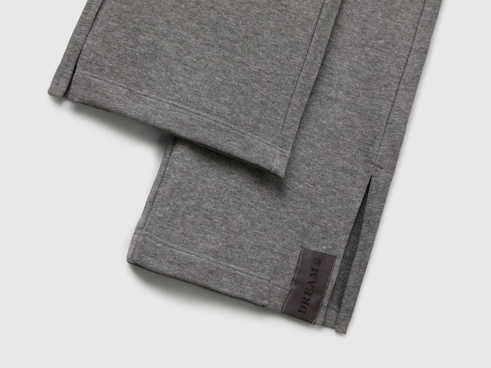 Pantaloni ampi in felpa da bambina grigio scuro 3 | Benetton Outlet