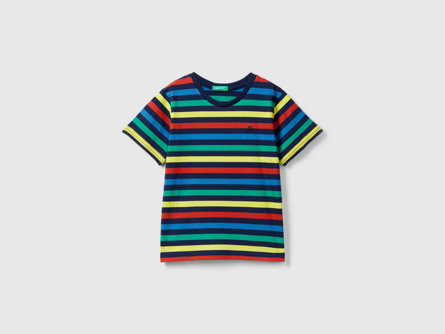 Maglietta a righe 100% cotone da bimbo multi-color | Benetton Outlet
